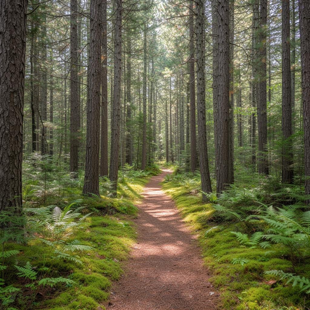 Pine forest trail